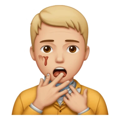 choking self emoji  sticker