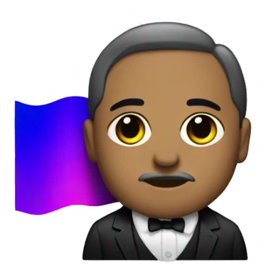 The Godfather with a bisexual  pride flag sticker