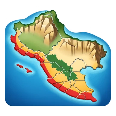 I want that you generate a correctly Peru map sticker