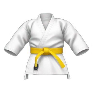 Karateka Yellow belt sticker