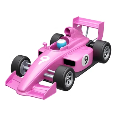formula car toy pink sticker