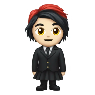 Gerard way wearing a dress sticker