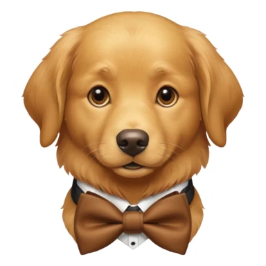 golden retriever gentleman sticker