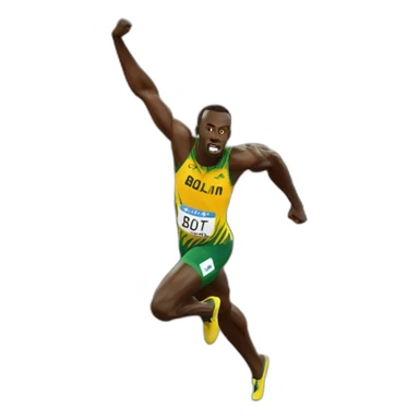 usain bolt sticker