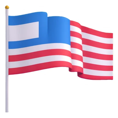Flag of the Netherlands with red white and blue horizontal stripes sticker