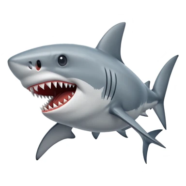 Shark attack sticker