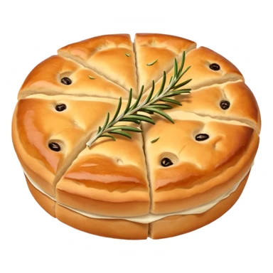 round focaccia sticker