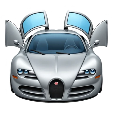 buggati doors open sticker