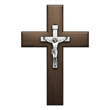 Create more catholic cross emojis more simple and clean but now Catholic  keep it black and white sticker