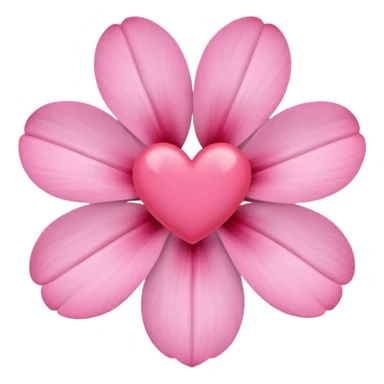 Create a minimalist, pastel-colored emoji inspired by the stock flower (Şebboy), with soft petals and a hidden heart symbol to represent love and tenderness. sticker