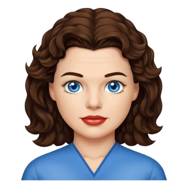 Heather Langenkamp with blue eyes sticker