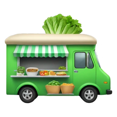 green Food truck sticker
