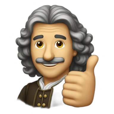 Molière thumb up sticker