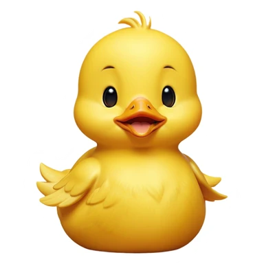 Cinematic Cute Yawning Yellow Baby Duck Portrait Emoji, Head tilted slightly with a dramatic, wide-open yawn, showcasing a soft, downy yellow coat with little drooping wings, round eyes barely open in drowsy contentment, Simplified yet irresistibly adorable features, highly detailed, glowing with a soft, cozy glow, high shine, relaxed yet expressive, stylized with a touch of whimsical charm, bright and endearing, soft glowing outline, capturing the essence of a sleepy yet affectionate duckling, so drowsy it feels like it could stretch out of the screen and curl up for a nap! sticker