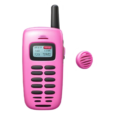 pink walkie talkie sticker