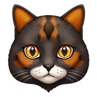 dark tortoiseshell cat sticker