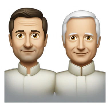 Vladimir Poutine et Volodimir Zelenski sticker