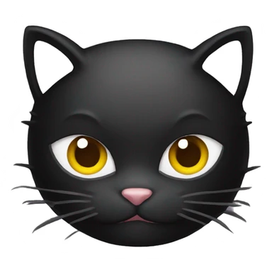 black kitty ninja mask sticker