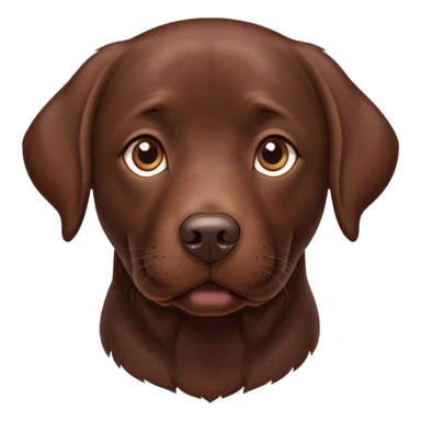 Chocolate lab sticker