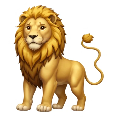 artist lion full body sticker