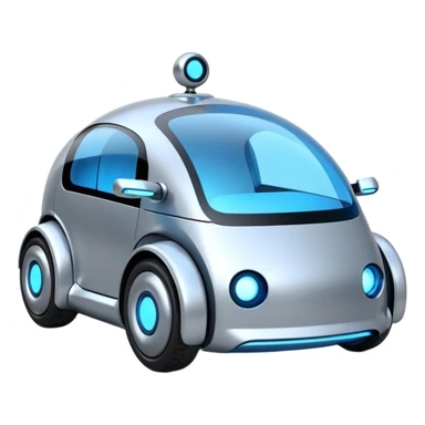 future delivery car robot sticker