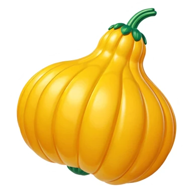   jeff koons style inflatable squash  sticker