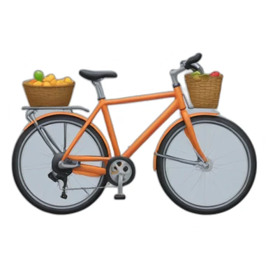 Une voiture avec des roues de vélo sticker