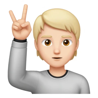 flipping someone off  sticker