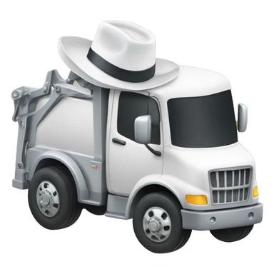 tow truck with white cowboy hat sticker