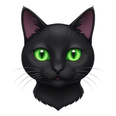 Black cat brainstorming sticker