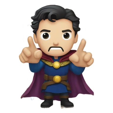 Dr strange emoji marvel rivals sticker