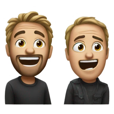 Joking and videography between the two brothers sticker