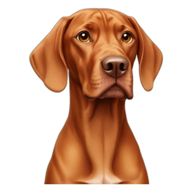 Dog vizsla full-height sticker