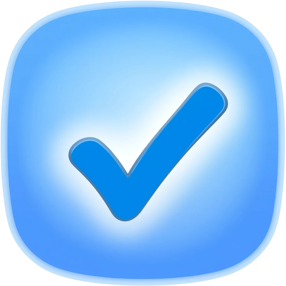 Синяя галочка тик-ток emoji