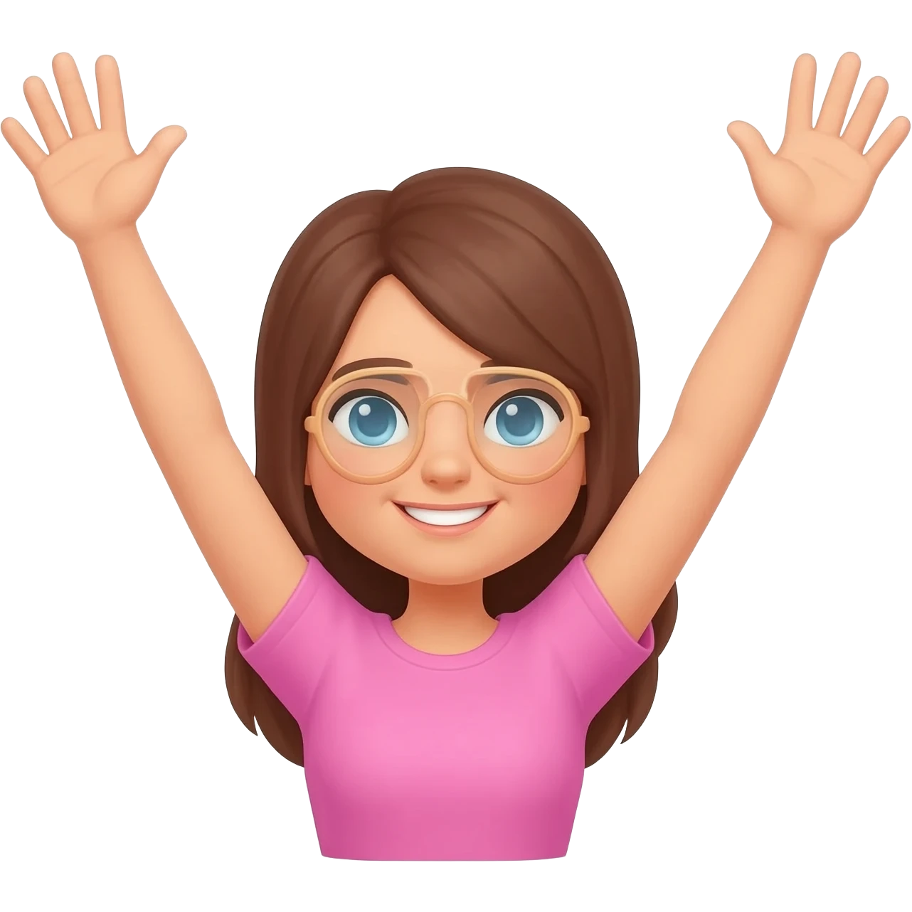 unas señoras vestidas de turistas alzando los brazos emoji