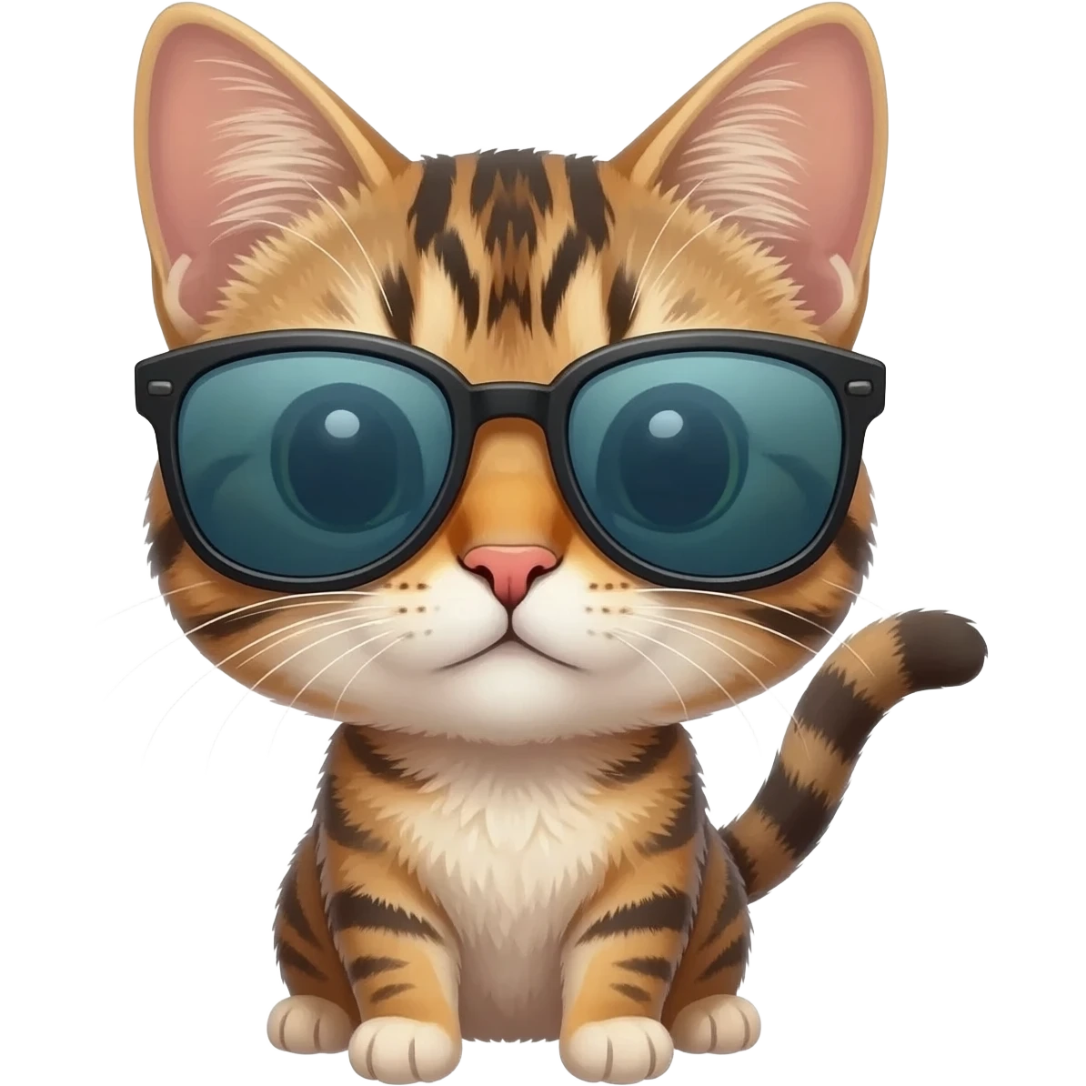 Cat wearing sunglasses emoji