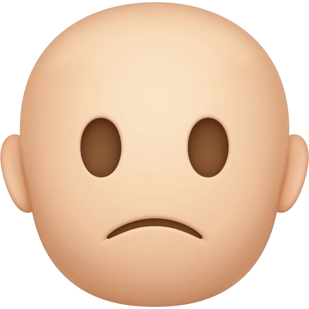 Black emoji with white face with frown close mouth emoji