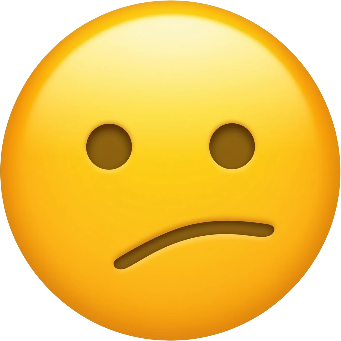 yellow default circle face with a chewing face expression (for an example, eyes: L L mouth: )u) emoji
