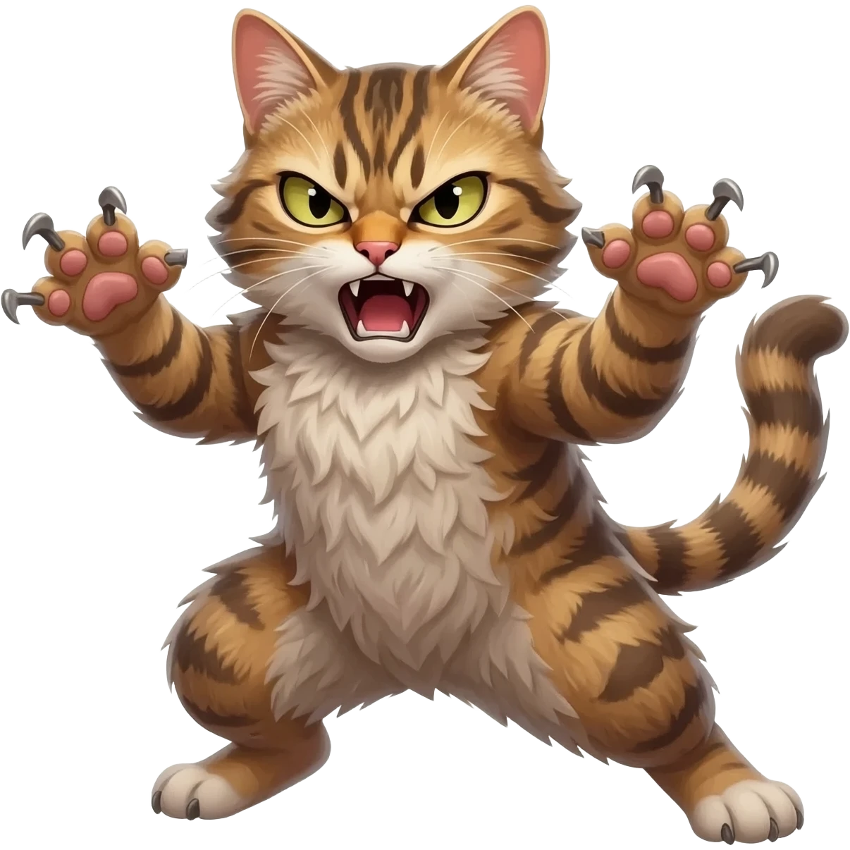 kızgın bir kedi olsun bana doğru saldırıyormuş gibi görünsün emoji