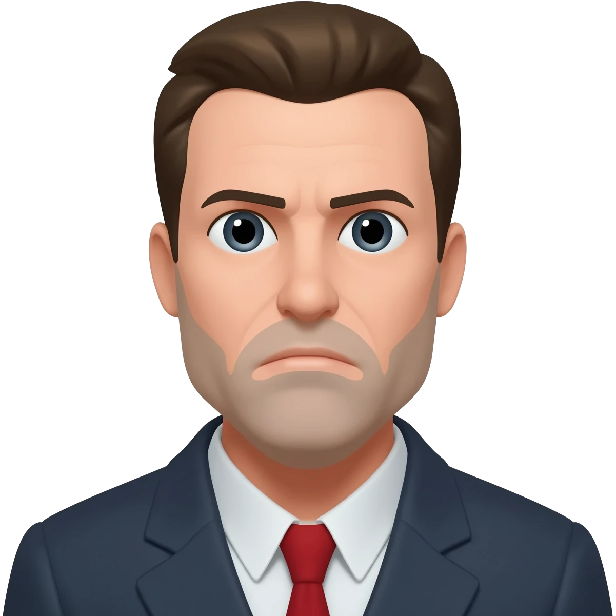 Suspicious man emoji