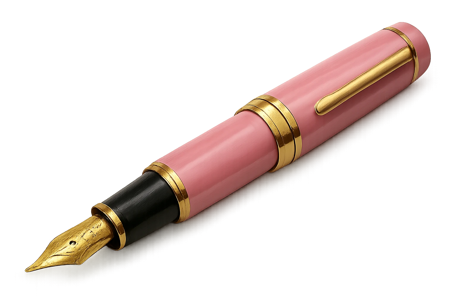 pink luxury fountain pen emoji