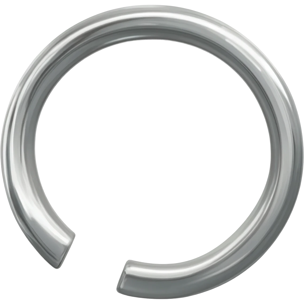 Laço de cabelo prata emoji