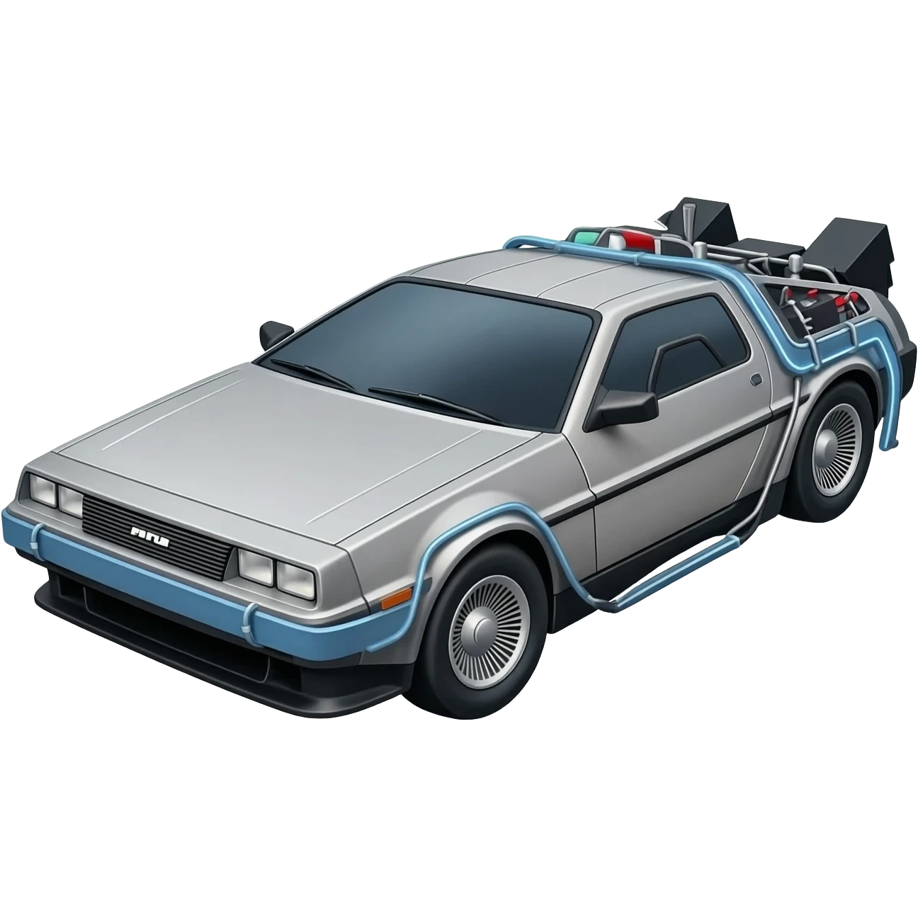 DeLorean Time Machine from Back to the Future emoji