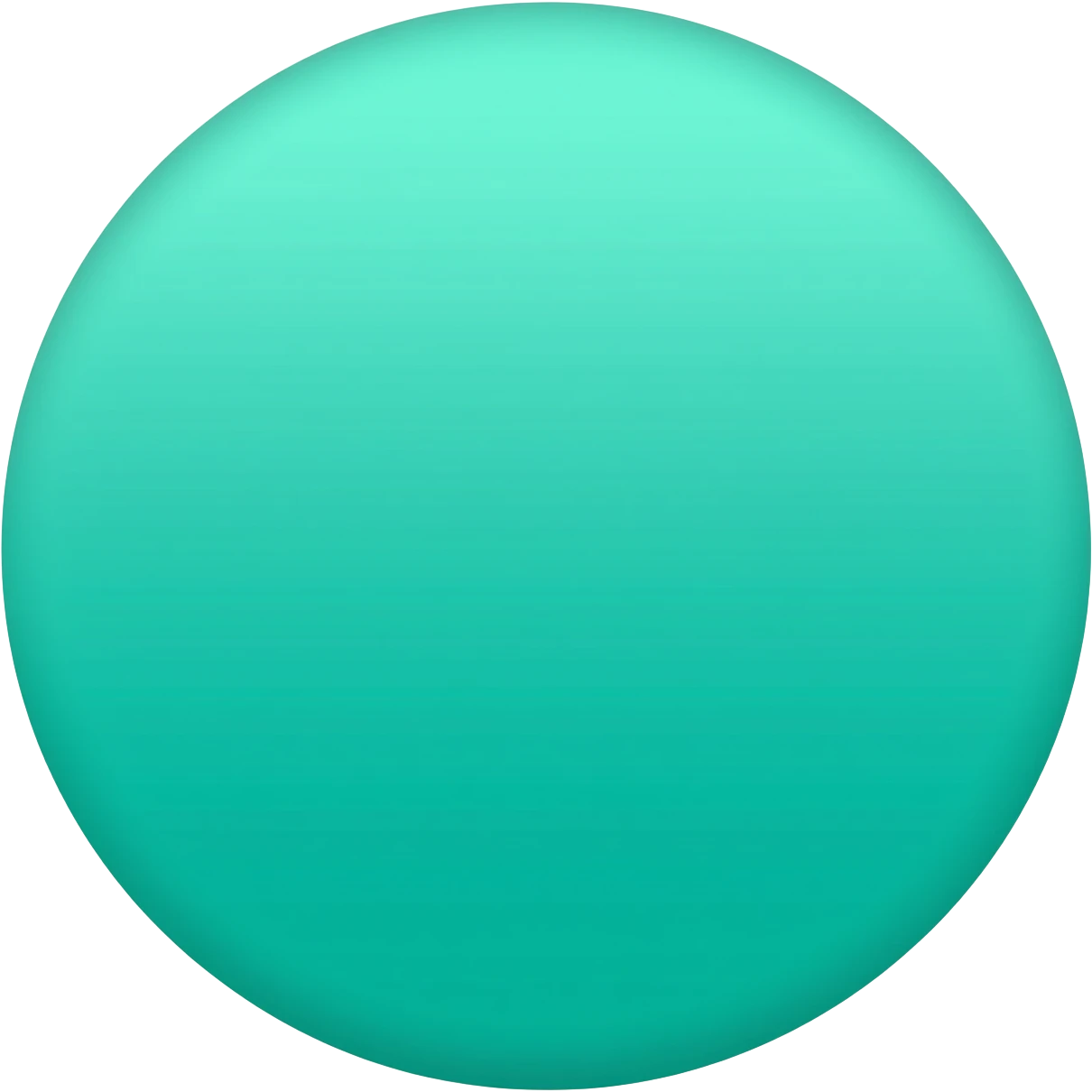 Teal circle emoji