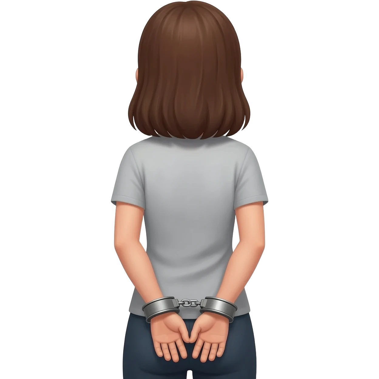 Bdsm women handcuffed behind back emoji
