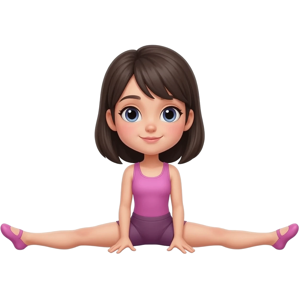 Aesthetic girl doing the splits emoji