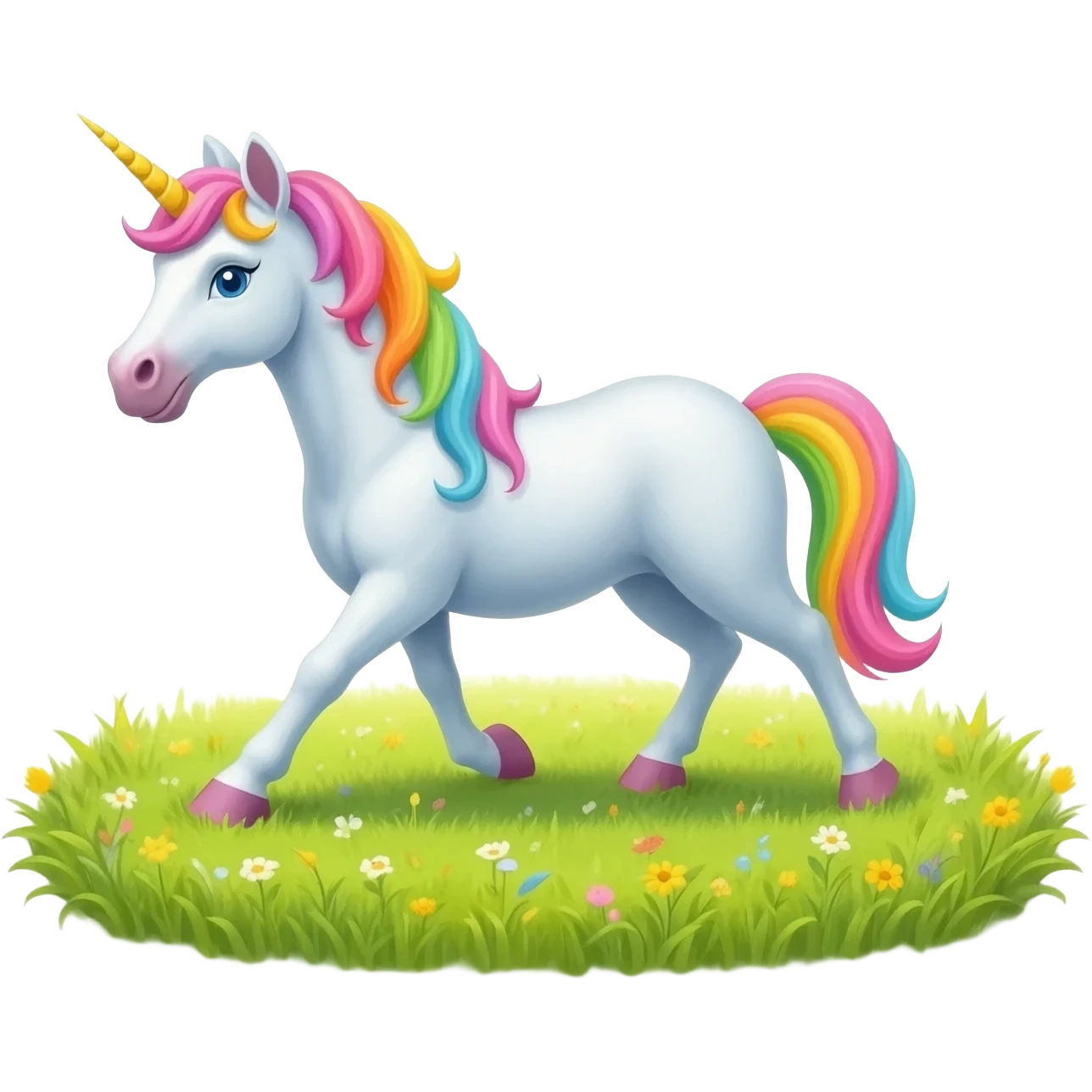 unicorn doing yoga emoji