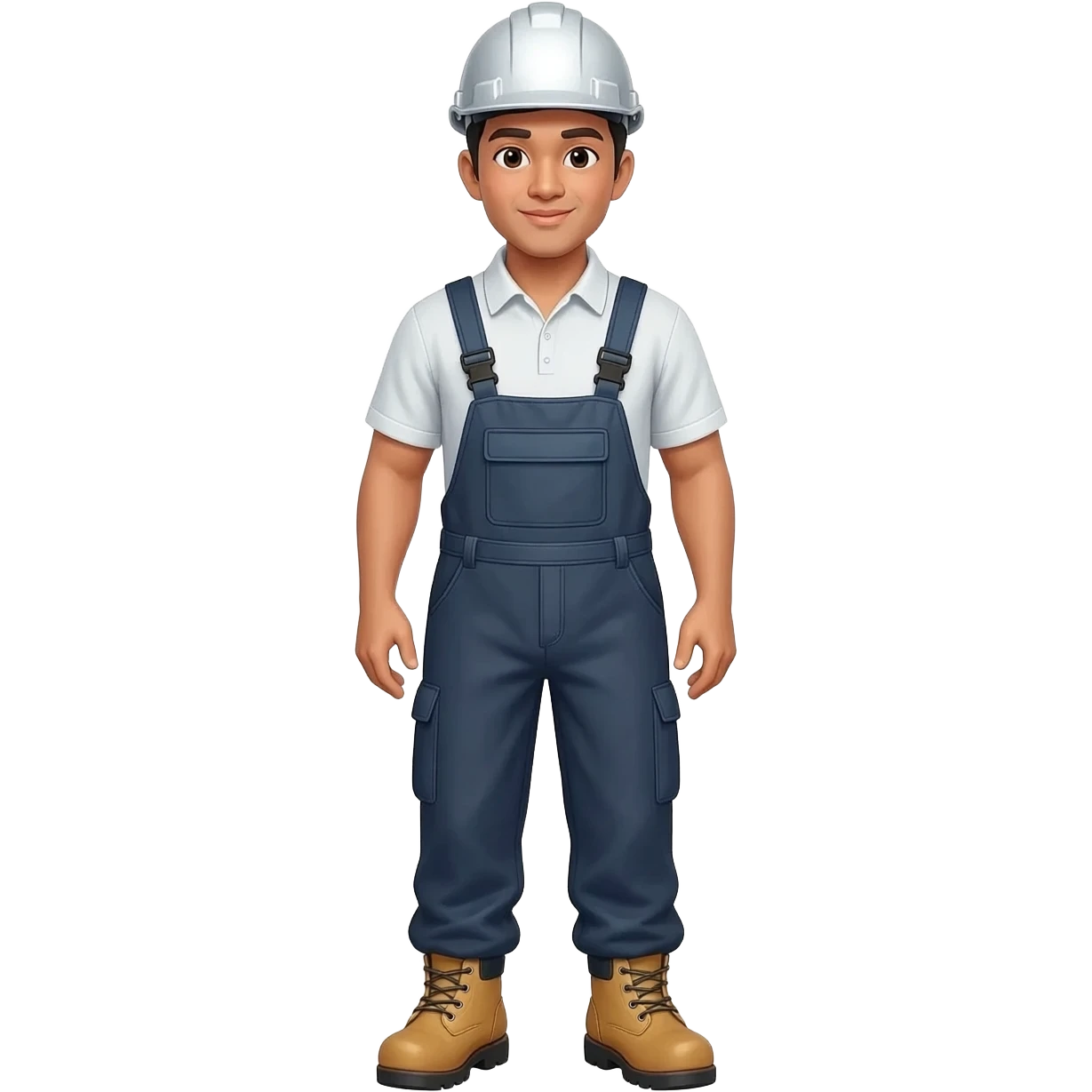 Filipino man Glass Supplier With Helmet and shoes pants  emoji