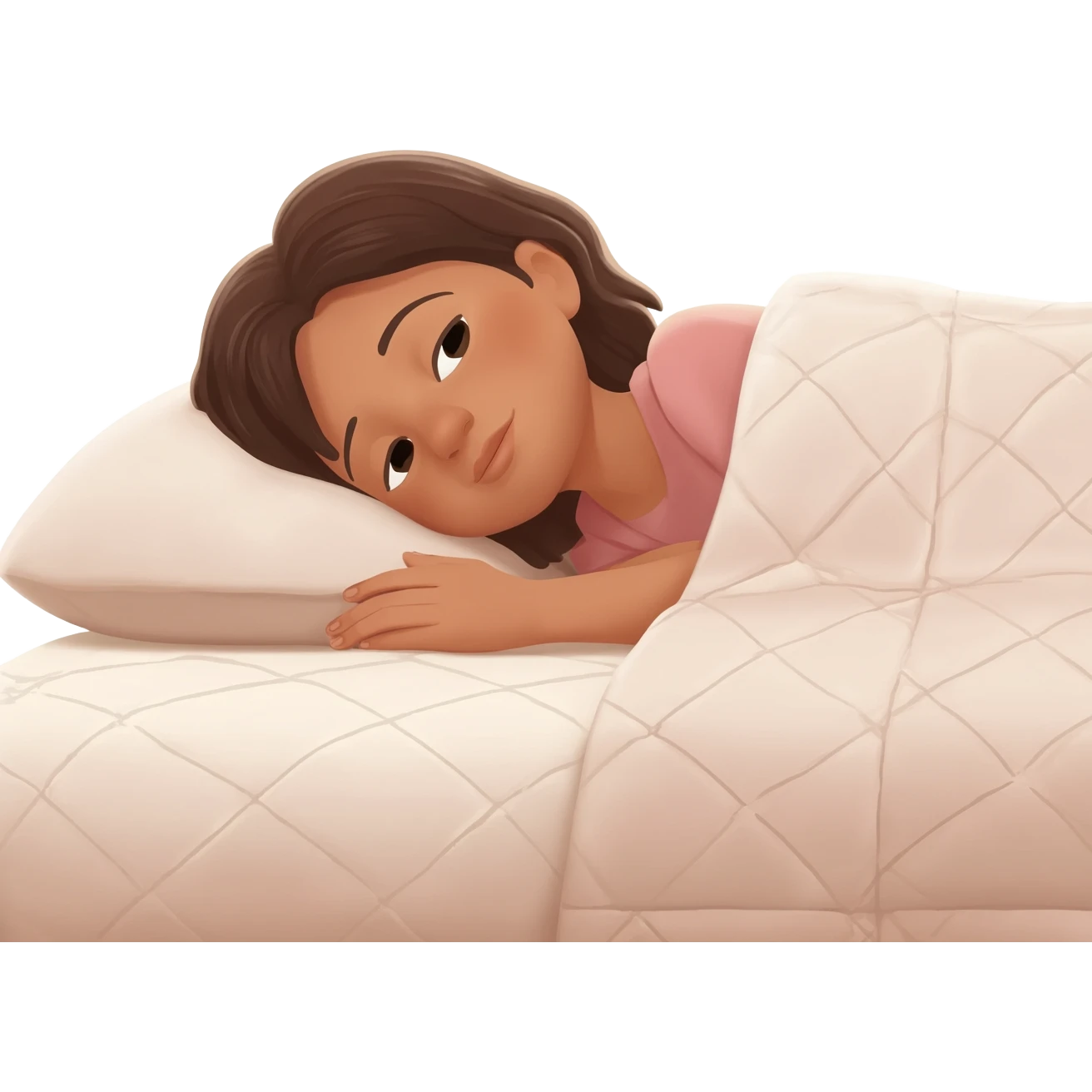 Gonemili Grace qui dort sur lit emoji