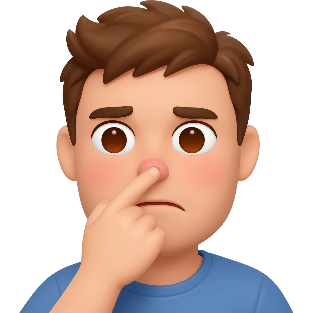 stinky / person holding nose cause of bad smell emoji